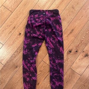 Lululemon Wunder Under Pant* Full-On Luon-Breezie Regal Plum Black SZ 4